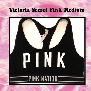 Victoria's Secret‎ PINK Sports Bra Medium Exercise  Active  Racerback